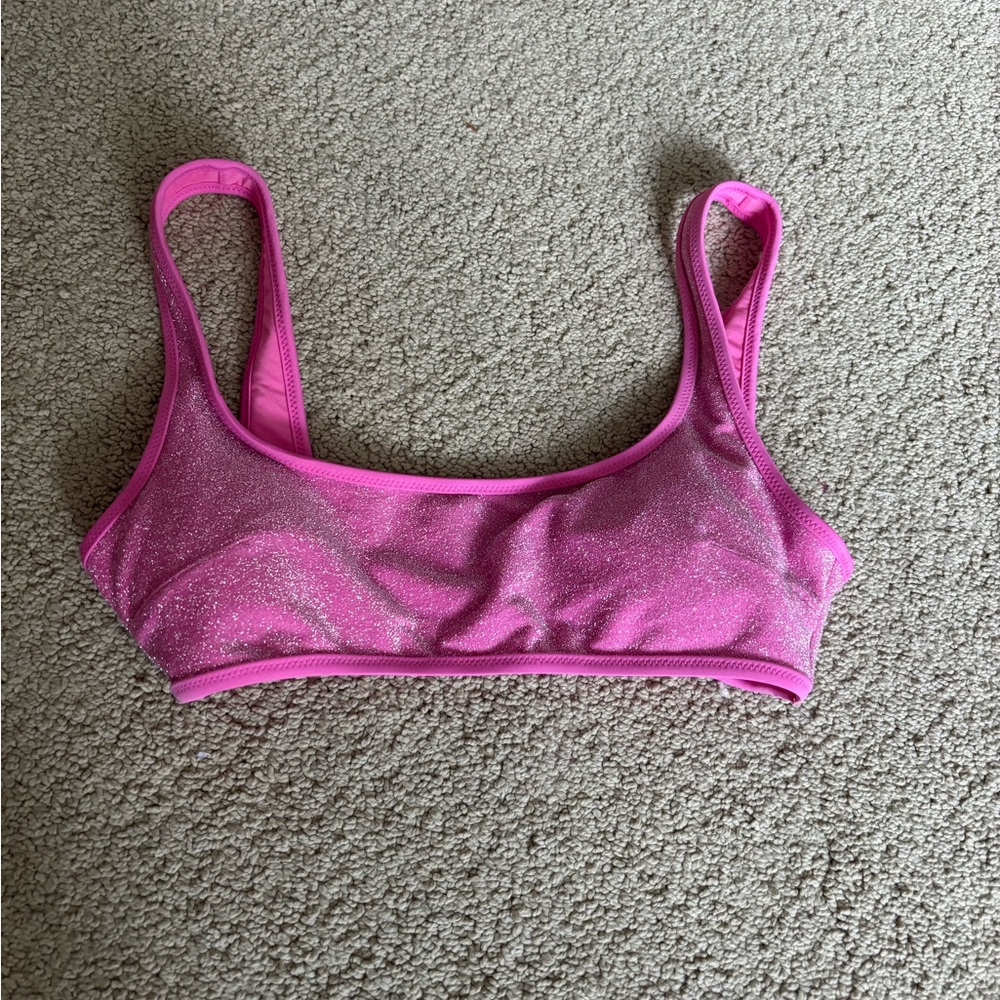 Pink aerie bikini top